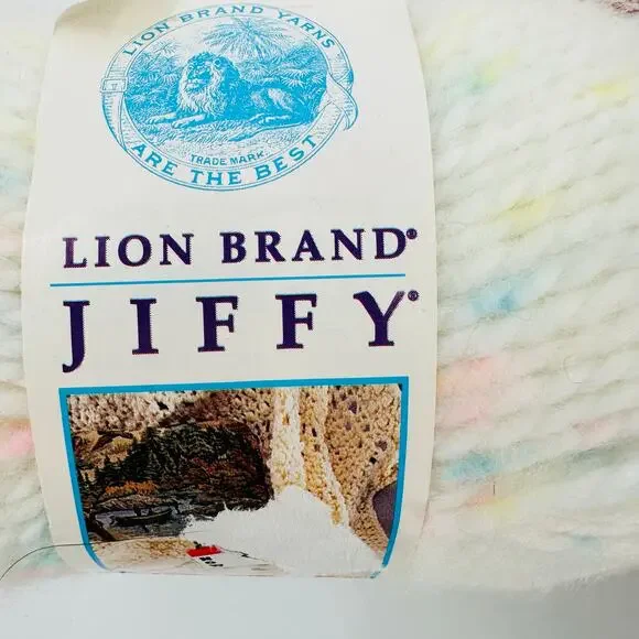7 Vintage Lion Brand Baby Jiffy Quick & Easy Mohair Look Yarn CORAL GABLES SPOT - Picture 2 of 13